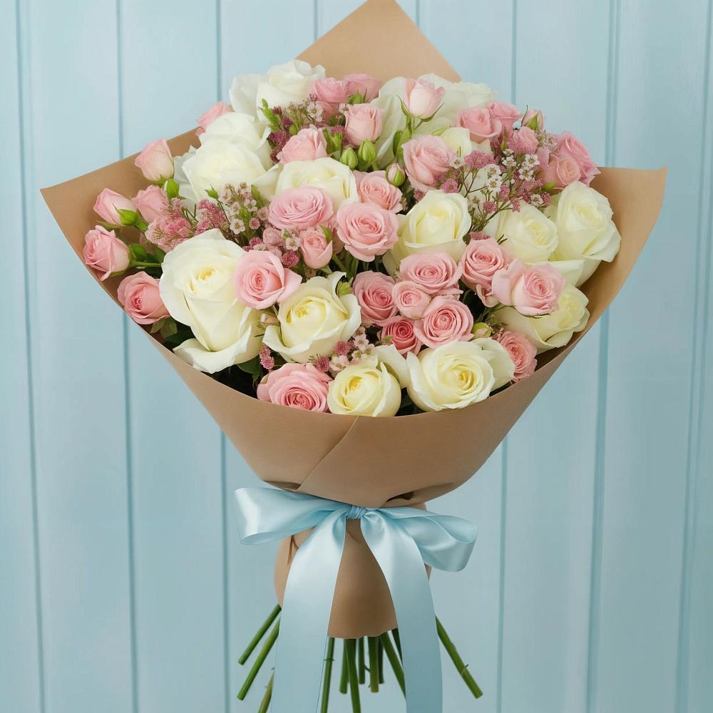 Букет цветов из: Розы в Калиновском