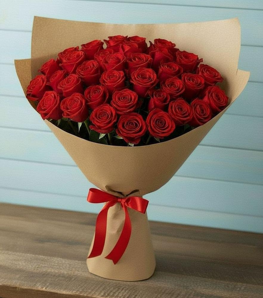 Букет Красные розы Милано в Калиновском