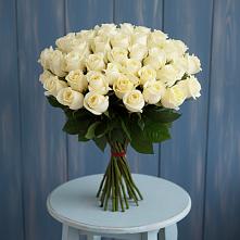 Букет 51 Белая роза Эдлесс Лав #REPLACE_PRED# Калиновском