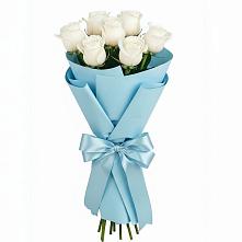 Букет 7 белых роз Проуд в Калиновском