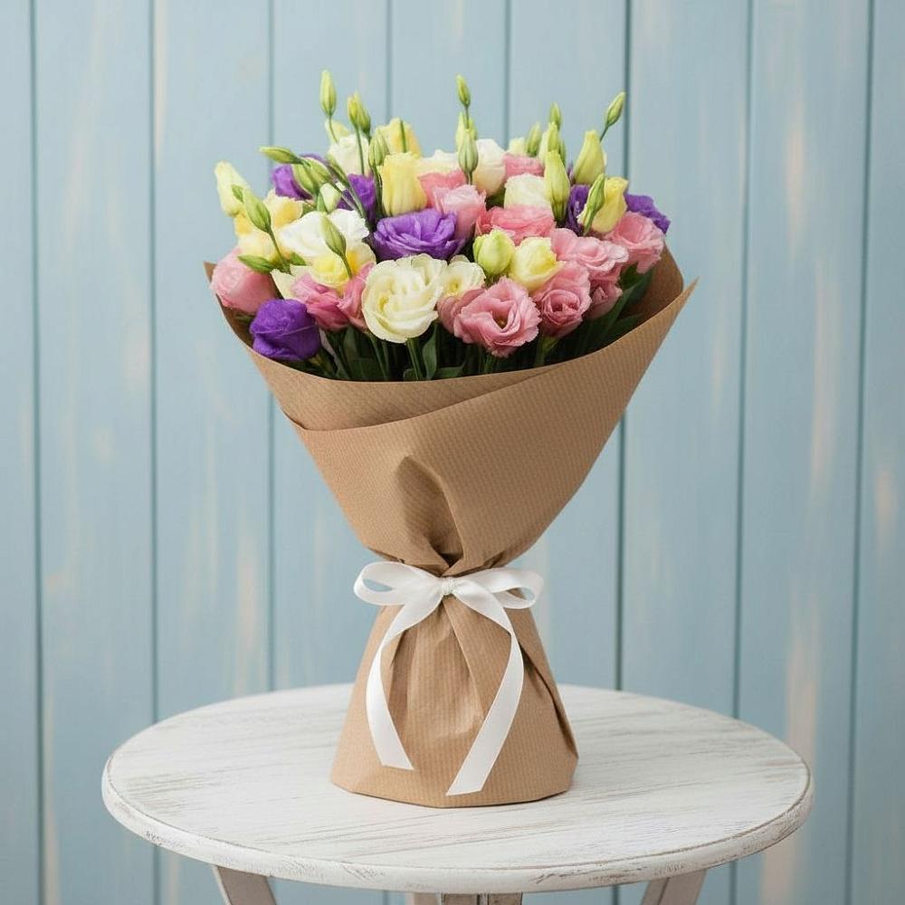 Букет цветов из: Лизиантусы в Калиновском