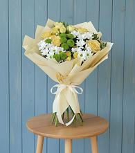 Букет цветов из:  Хризантемы и Розы в Калиновском