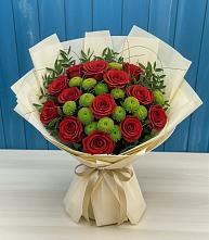 Букет цветов из:  Розы и Хризантемы в Калиновском