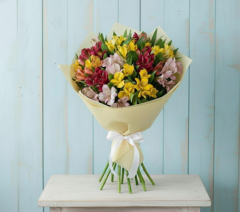 Букет цветов из: Альстромерии в Калиновском
