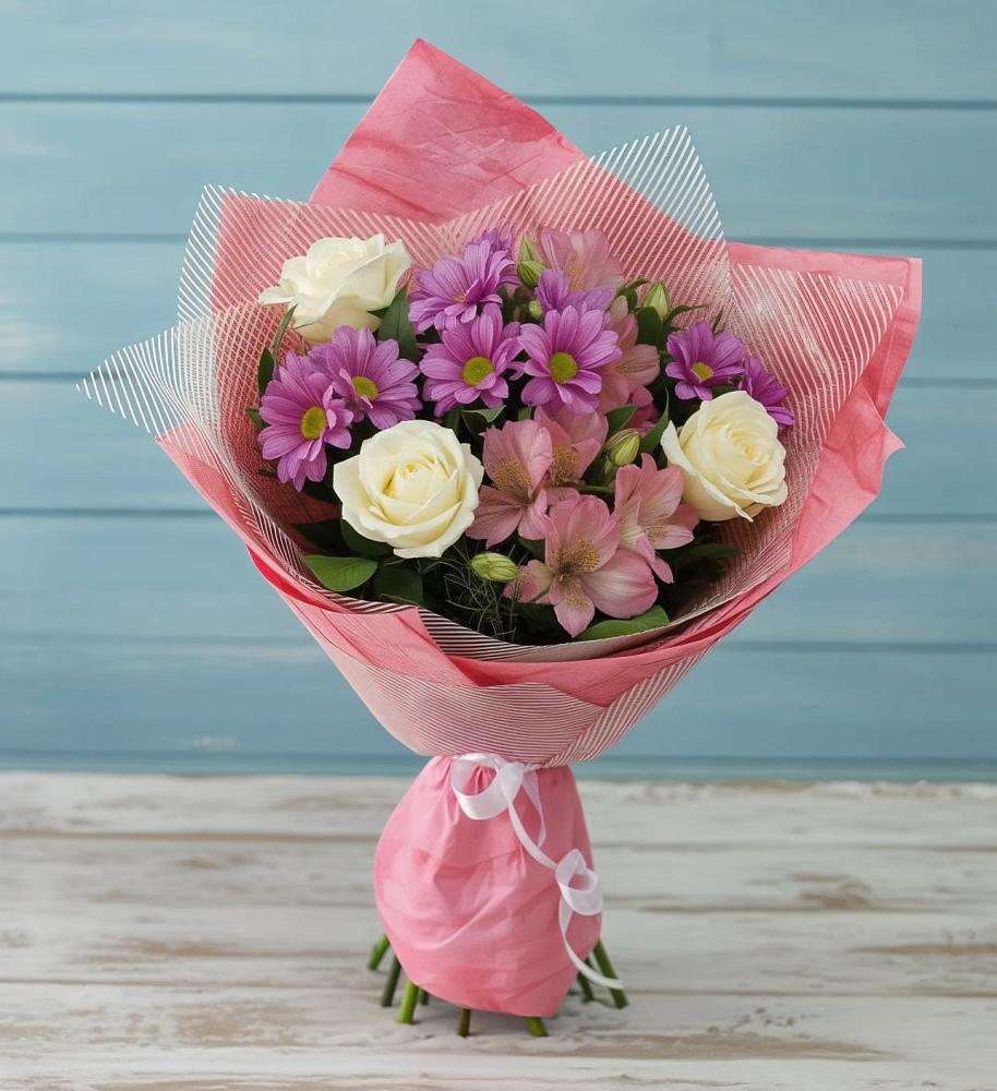 Букет цветов из: Герберы в Калиновском