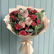 Букет цветов из:  Гвоздики и Розы в Калиновском