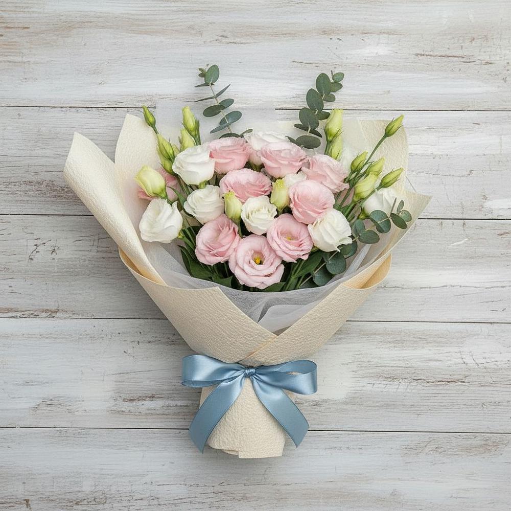 Букет цветов из: Лизиантусы в Калиновском